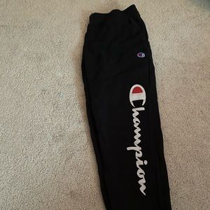 Black Champion Sweat Pants w/ logo